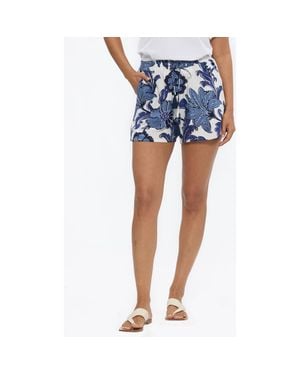 Talisman the Label Odyssey Floral Drawstring Shorts - Blue