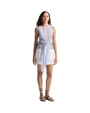 REISTOR Front-Tie Top - Blue