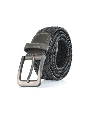 Gallery Seven Braided Stretch Belt - Black