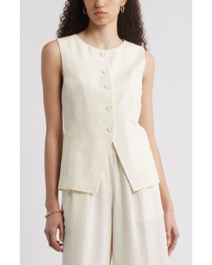 Nordstrom Cutaway Vest - Natural