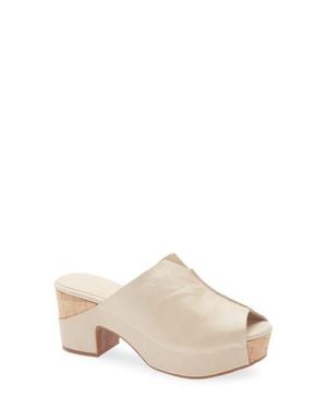 Chocolat Blu Gamma Peep Toe Platform Slide Sandal - Multicolor