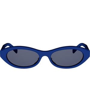 Celine Triomphe Mini 54Mm Oval Sunglasses - Blue