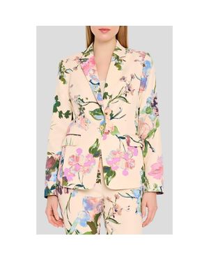 Tahari Floral Blazer - Pink