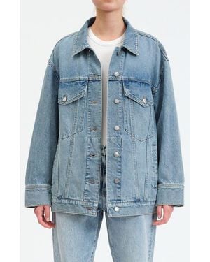 DAZE Beau Denim Trucker Jacket - Blue