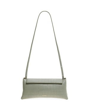REE PROJECTS Elieze Soft Croc Embossed Leather Clutch - Multicolor