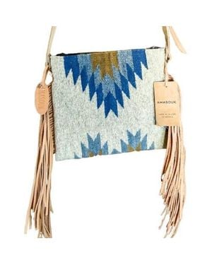 Amasouk Vega Fringe Crossbody - Blue