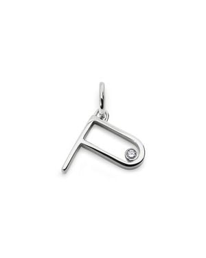 Monica Vinader Lab Grown Diamond Initial Pendant - Multicolor
