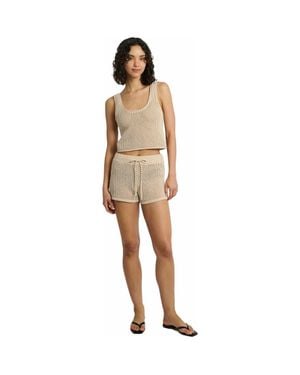 Onia Crochet Knit Micro Short - Natural