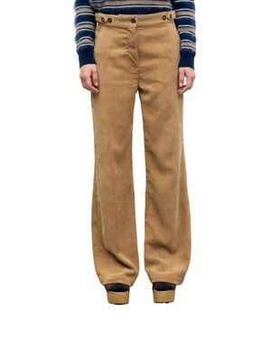 Gerard Darel Maev Corduroy Pants - Natural
