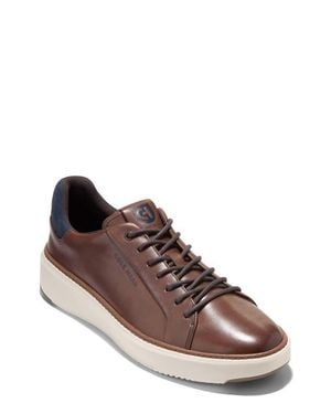 Cole Haan Grandpro Topspin Leather Sneaker - Brown