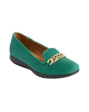 Comfortview The Thayer Slip On Flat - Green