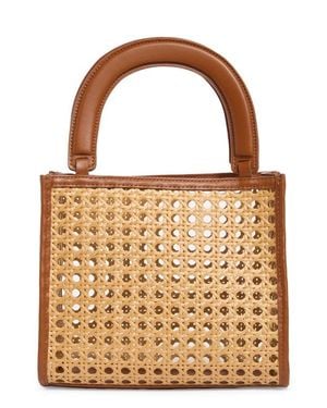 Reformation Emma Mini Top Handle Bag - Brown