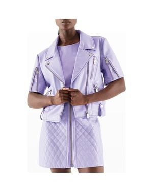 AS by DF Nico Recycled Leather Jacket - Purple