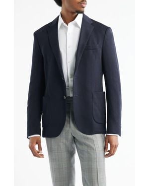 Zanella Treviso Wool & Silk Sport Coat - Blue