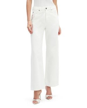 Bardot Pia High Waist Straight Leg Jeans - White