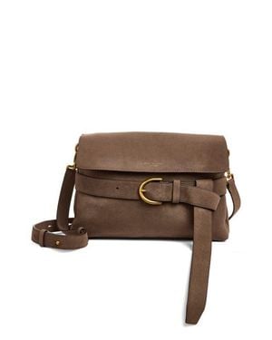 Rag & Bone Lexington Flap Suede Crossbody Bag - Brown
