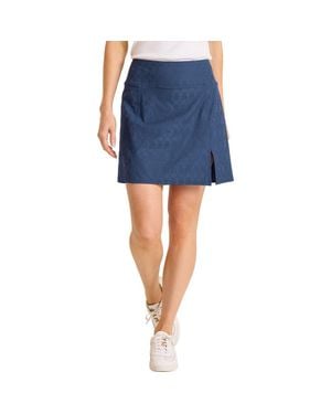Tommy Bahama Aubrey Mongram Jacquard Skort - Blue