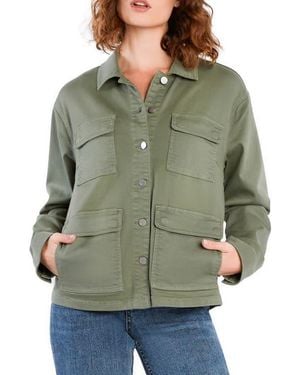 Wash Lab Denim Denim Rider Jacket - Green