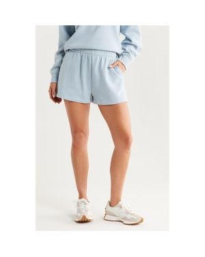 Zella Ultracozy Fleece Sweat Shorts - Blue