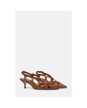 SCAROSSO Clio Pumps - Brown