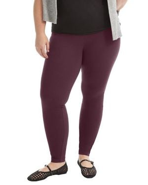 June + Vie Classic Ankle Legging - Purple