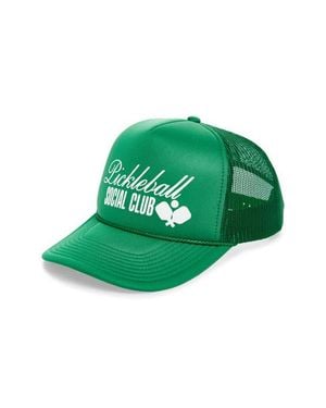Local Beach Pickleball Social Club Trucker Hat - Green