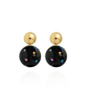 Saule Label Lilou Jet Earrings - Black