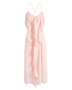 Vero Moda Camille Ruffle Detail Slipdress - Pink