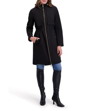 Kensie Hooded Coat - Black