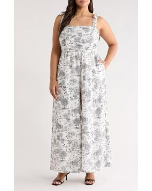 Sugarlips Renzo Toile Tie Strap Jumpsuit - Multicolor