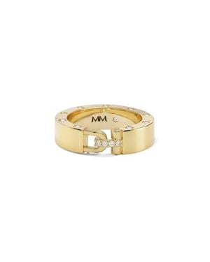 Melinda Maria Ashley Smooth Lock Ring - Metallic