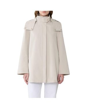SOIA & KYO Nalani Waterproof Swing Coat - Natural