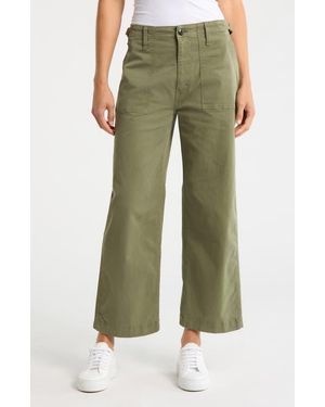 RE/DONE The Trooper Stretch Cotton Utility Pants - Green