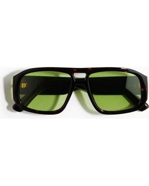 H&M Polarized Aviator-Style Sunglasses - Green