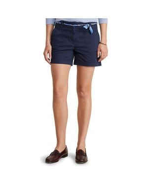 Vineyard Vines Herringbone Stretch Cotton Shorts - Blue