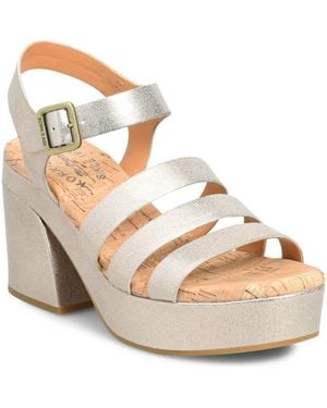 Kork-Ease Pasha Ankle Strap Platform Sandal - Metallic