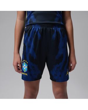 Nike Youth Brazil National Team Dri-Fit Stadium Replica Shorts - Blue