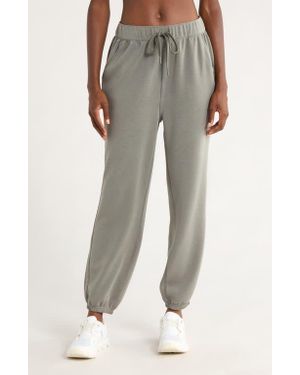 Prana Shea High Waist Drawstring Sweatpants - Gray