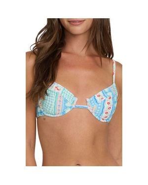 Billabong Picnic Leah Underwire Bikini Top - Blue