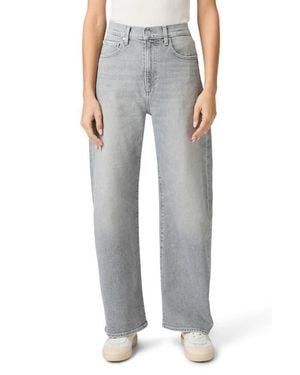 PAIGE Arellia High Waist Barrel Jeans - Gray