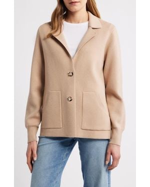 City Blues Sweater Blazer - Natural