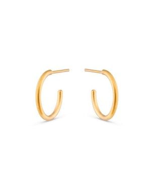 Amy Kahn Mini Hoop Earrings - Metallic