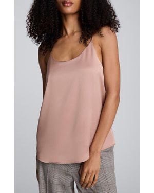Kenneth Cole Scoop Neck Satin Camisole - Multicolor