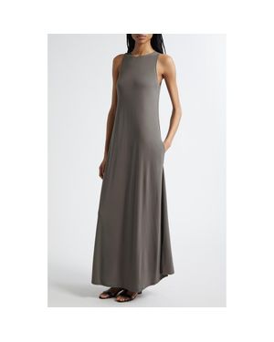 MM by Max Mara Accento Sleeveless Maxi Dress - Gray