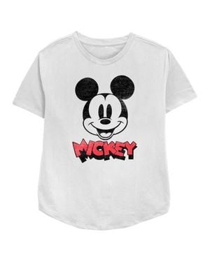 Mickey & Friends Mickey Mouse Retro Headshot Graphic T-Shirt - White