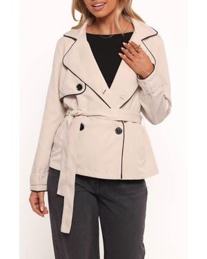Petal & Pup Franklin Tipped Crop Trench - Natural