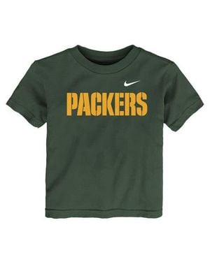 Nike Toddler Bay Packers Wordmark T-Shirt - Green