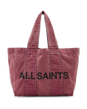 AllSaints Izzy Denim Tote - Red