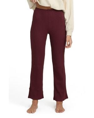 Billabong Fever Twist Flare Rib Pants - Red