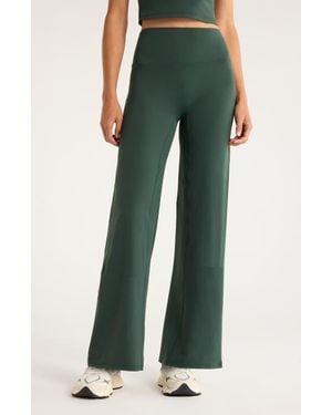 Zella Zen High Waist Straight Leg Pants - Green
